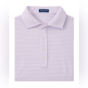 Peter Millar Wild Flora Mood Performance Mesh Polo ME0XK51KH Purple Striped Golf
